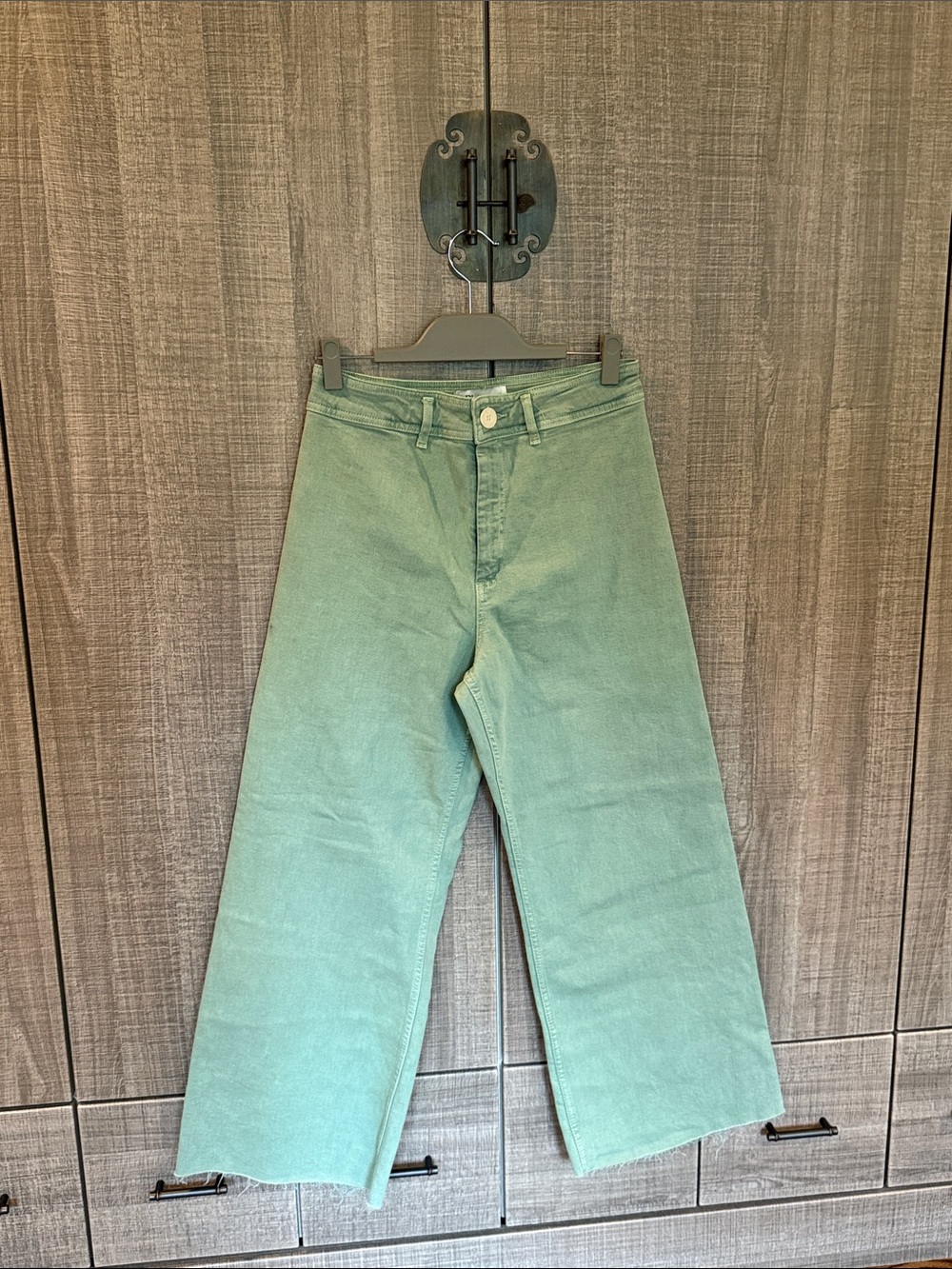 Zara The Marine Straight High Waist Denim Jeans